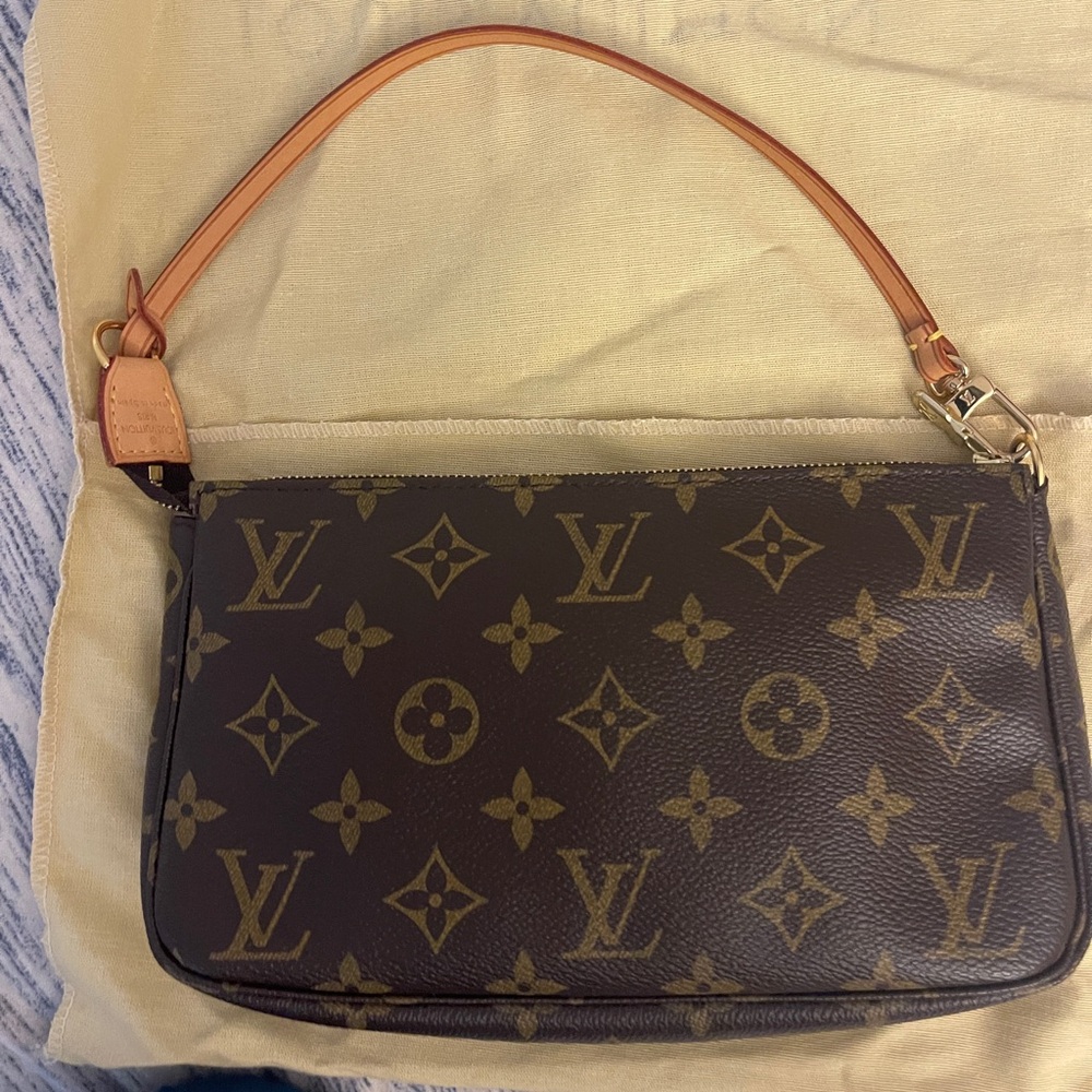 Louis Vuitton Monogram Mini Pochette in Brown and Tan